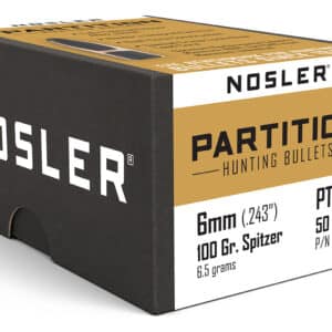 Nosler Partition hunting bullets box