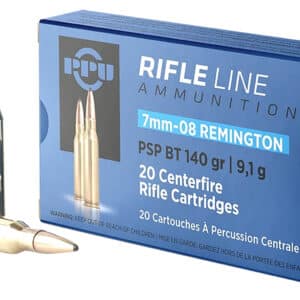 7mm-08 Remington rifle ammunition box