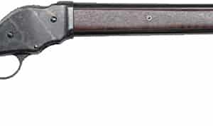 Lever-action shotgun with wooden stock