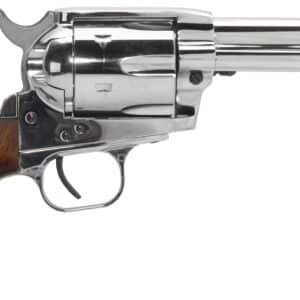 Single-action revolver with wooden handle