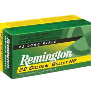 Remington .22 Golden Bullet ammunition box