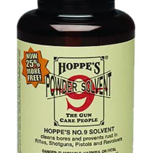 Hoppe's No. 9 gun cleaning solvent bottle
