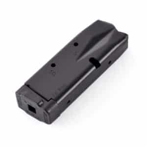 9mm handgun magazine on white background