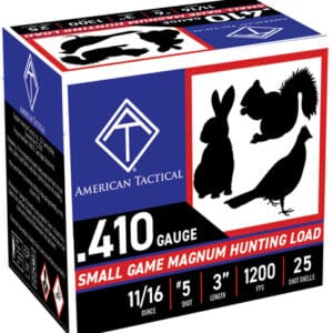 .410 gauge hunting ammo for small game.