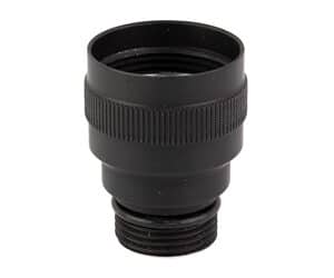 Black camera lens adapter accessory