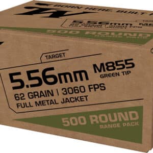 Winchester 5.56mm ammunition box, 500 rounds