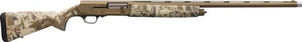 Camo shotgun, long barrel, hunting firearm