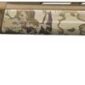 Camo shotgun, long barrel, hunting firearm