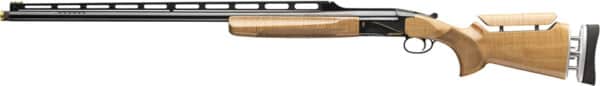 g017092401 left.jpg Wooden stock shotgun with black barrel side view.