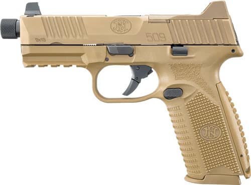g66101651.jpg FN 509 tactical pistol, desert tan color.