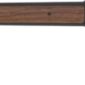 Lever-action shotgun with wooden stock.