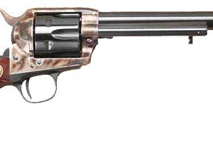 Colt-style single-action revolver with wooden grip