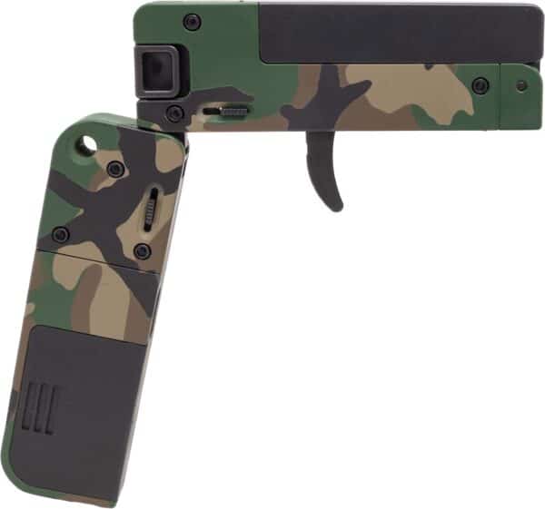 Camouflage folding cell phone-shaped gun toy