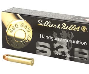 Sellier & Bellot handgun ammunition, 460 S&W bullets.