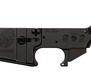 AR-15 lower receiver with engraved design