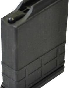 Black rifle magazine standing upright