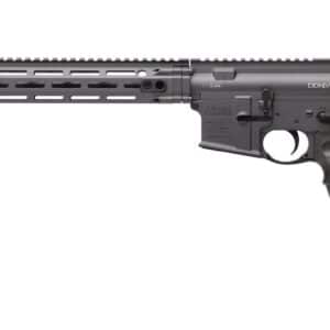Modern semi-automatic rifle with accessories
