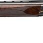 Elegant wooden double-barrel shotgun side view
