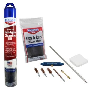 Birchwood Casey handgun cleaning kit with accessories