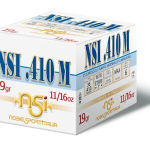 .410 M shotshells box, 19 grams, 11/16 oz
