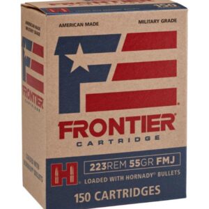 Frontier ammunition box, 150 cartridges, military grade.
