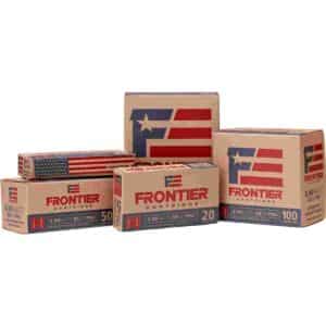 Boxes of Frontier ammunition cartridges