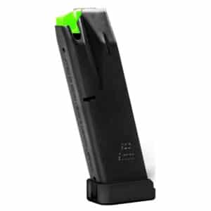 Black and green gun magazine clip