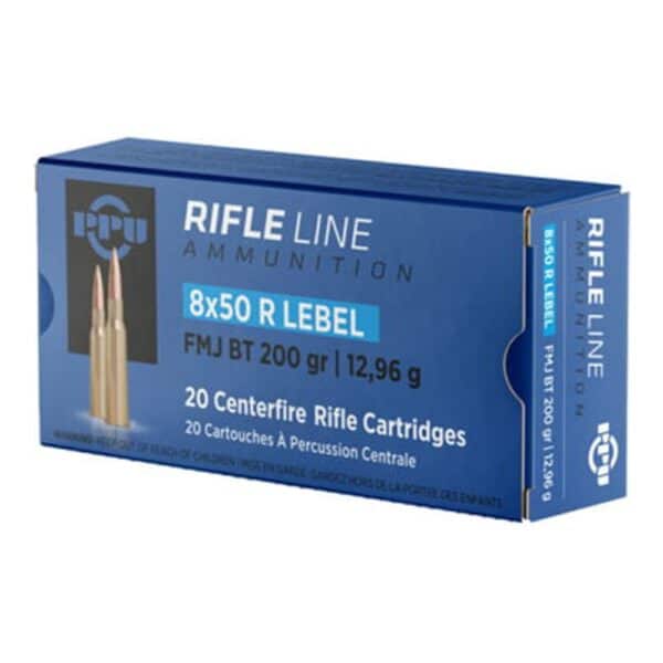 PPU Rifle Line 8x50 Lebel ammunition box