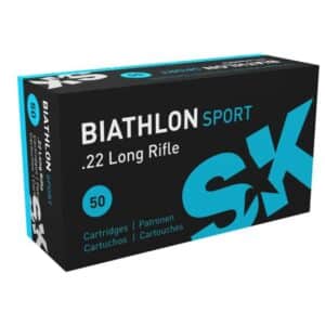 Biathlon Sport .22 Long Rifle ammunition box