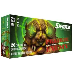 Sierra Prairie Enemy 223 Remington ammunition box