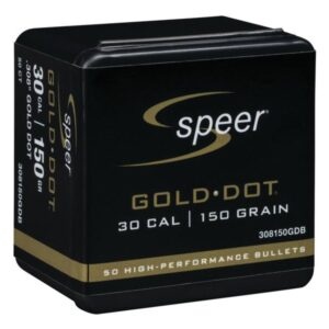 Speer Gold Dot ammunition box, 30 Cal, 150 grain