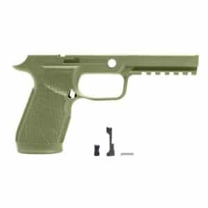 Olive pistol frame with parts