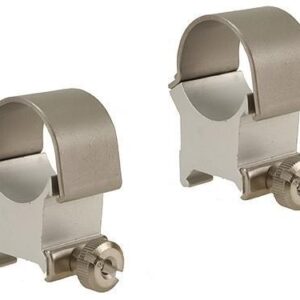 Metal scope mount rings for firearms