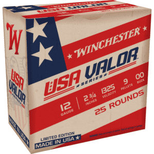 Winchester USA Valor shotgun ammunition box