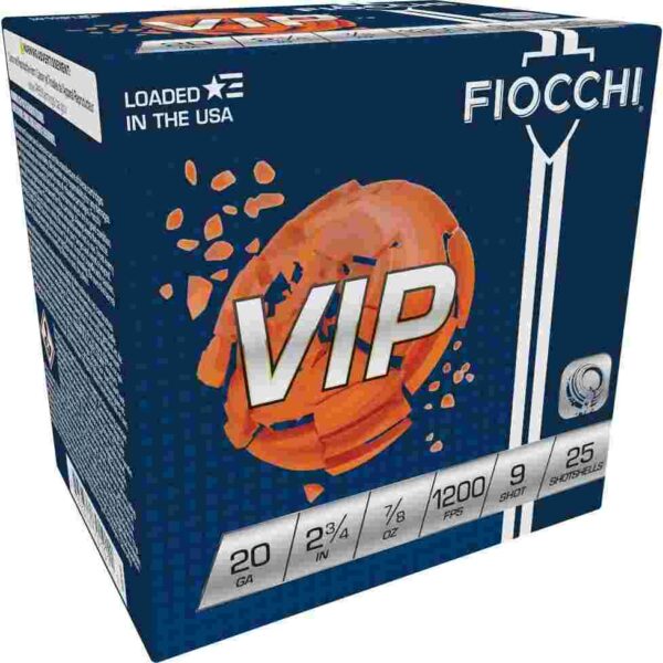 Fiocchi VIP 20 Gauge Shotshells Box