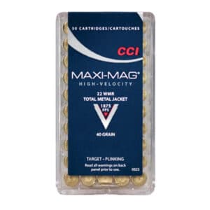CCI Maxi-Mag .22 WMR cartridge box