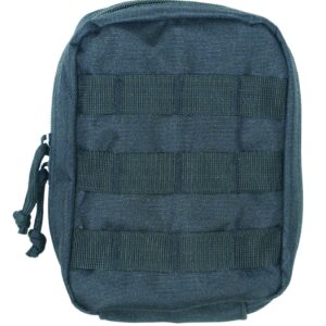 Green tactical pouch with zipper and straps
