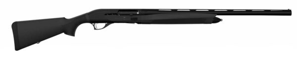 Black shotgun side view on white background