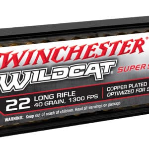 Winchester Wildcat .22 ammo box, 100 rounds