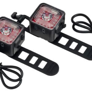 Bike lights with USB charging cables