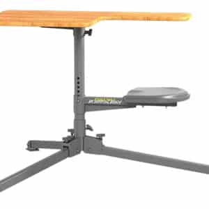 Ergonomic standing desk with adjustable height feature.