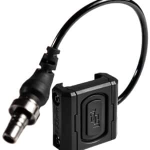 Black cable with rectangular connector adapter