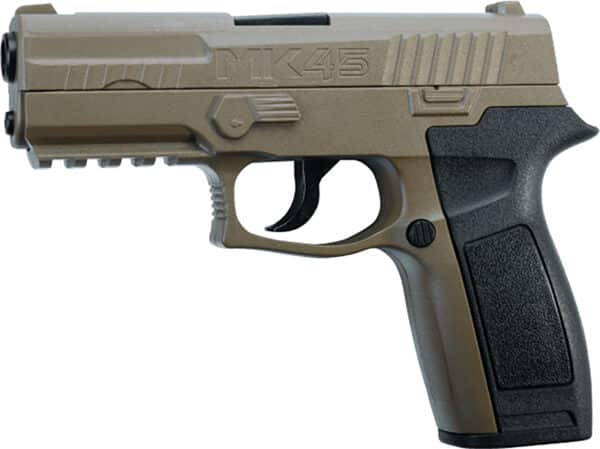 MK45 tactical pistol side view