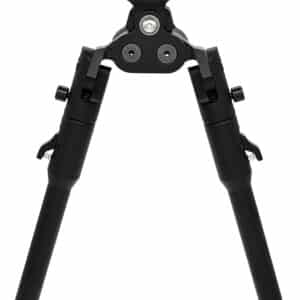 Adjustable bipod for rifles or shooting stability