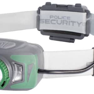Adjustable headlamp with green and gray design