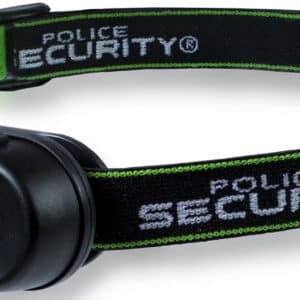 Police Security headlamp with adjustable strap.