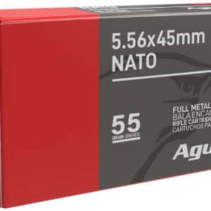 Aguila 5.56 NATO rifle cartridges box