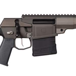 Tactical rifle with adjustable stock and M-LOK handguard.