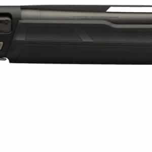 Black semi-automatic shotgun side view