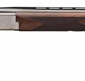 Side view of a double-barrel shotgun